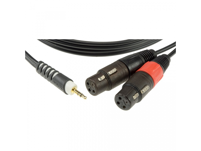 KLOTZ AY8-0300 - przewód mini JACK (TRS) > 2x XLR żeński 3 m